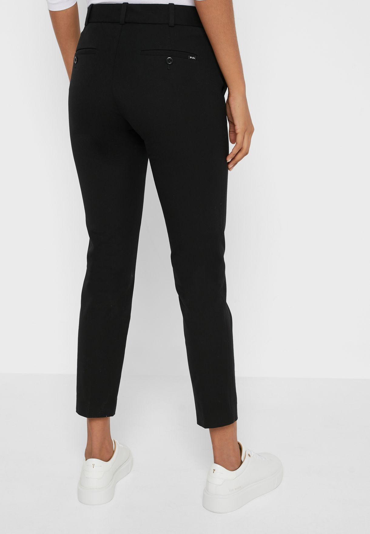 Black Ralph Lauren High Waist Women's Pants | 8491-YEHQX