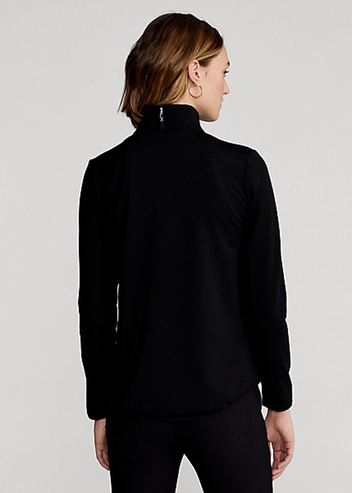 Black Ralph Lauren Hybrid Full-Zip Women's Jackets | 5162-OZHCD