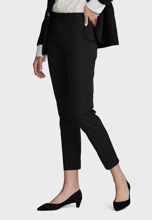 Black Ralph Lauren Tailored Women's Pants | 8295-URQAL