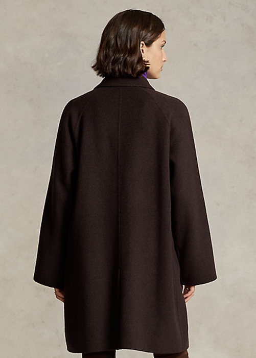 Brown Ralph Lauren Oversize Double-Face Car Women's Coats | 3475-VBCZD