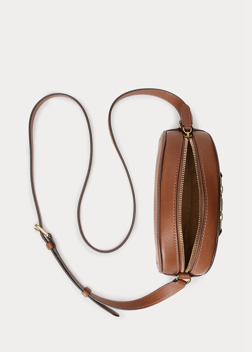 Lauren Tan Ralph Lauren Leather Medium Jordynn Women's Crossbody Bags | 3891-YUXDV