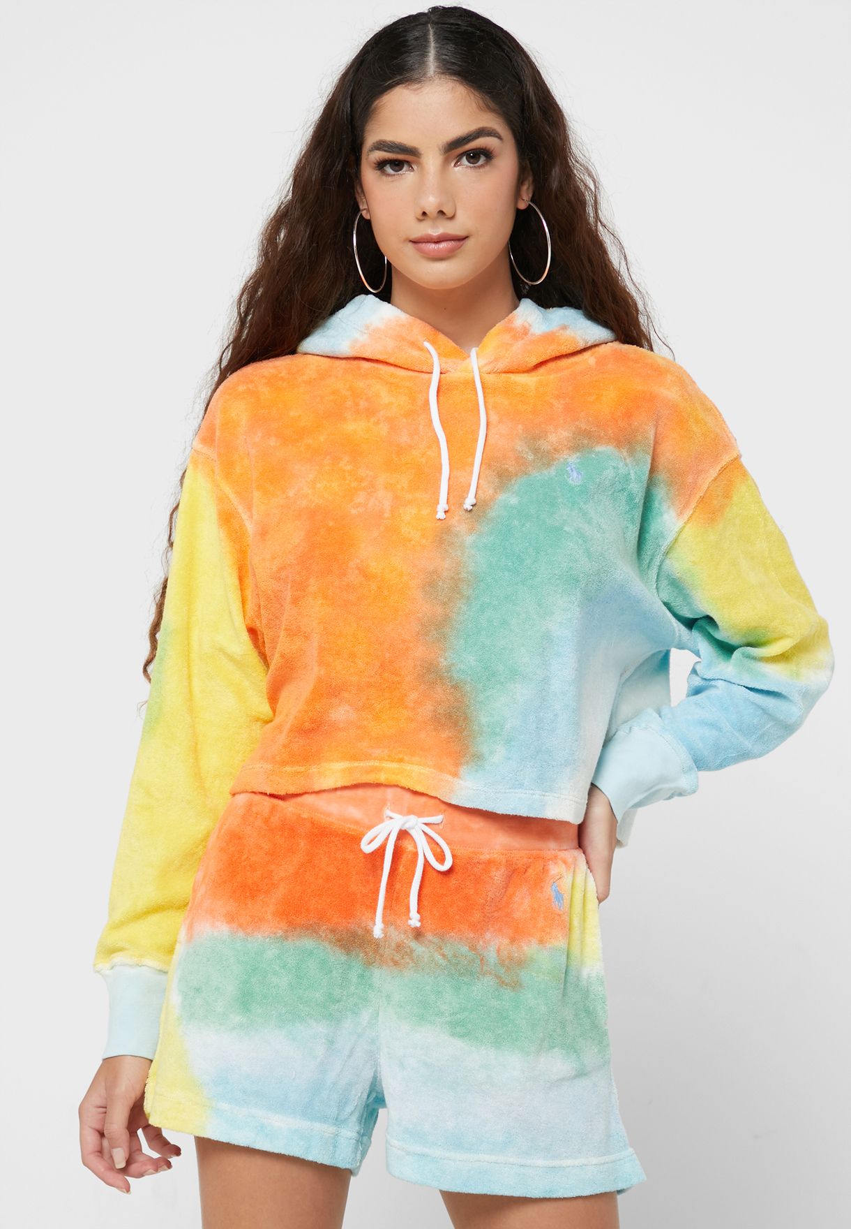 Multicolor Ralph Lauren Pullover Knitted Women\'s Hoodie | 0328-JAWZF