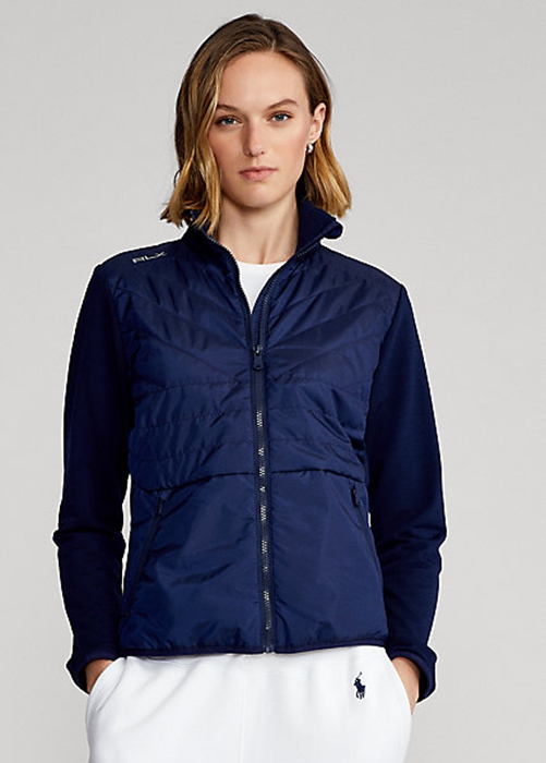 Navy Ralph Lauren Hybrid Full-Zip Women\'s Jackets | 4083-SDACO