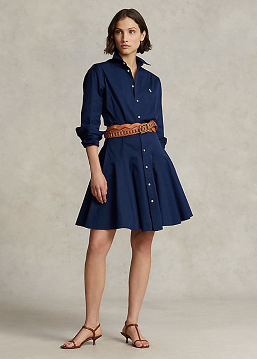 Navy Ralph Lauren Paneled Women\'s Dress | 2157-VFKEY