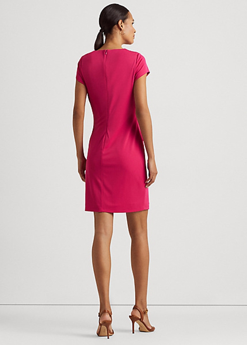 Pink Ralph Lauren Stretch Jersey Short-Sleeve Women's Dress | 1935-WCBRV