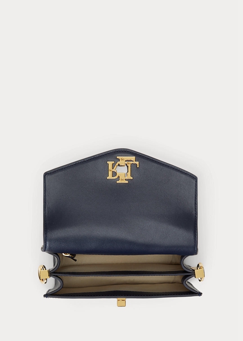 Refined Navy/Vanilla Ralph Lauren Polka-Dot Small Tayler Women's Crossbody Bags | 9148-VTCKW
