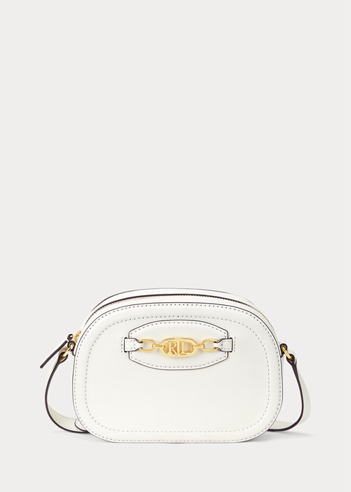 Vanilla Ralph Lauren Leather Medium Jordynn Women\'s Crossbody Bags | 8017-WQVLA