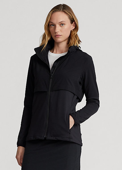Black Ralph Lauren Hybrid Packable-Hood Women's Jackets | 3019-VNKAB