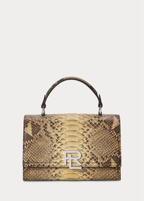 Copper Ralph Lauren The Python RL Top Handle Women's Handbag | 1746-BMWNV