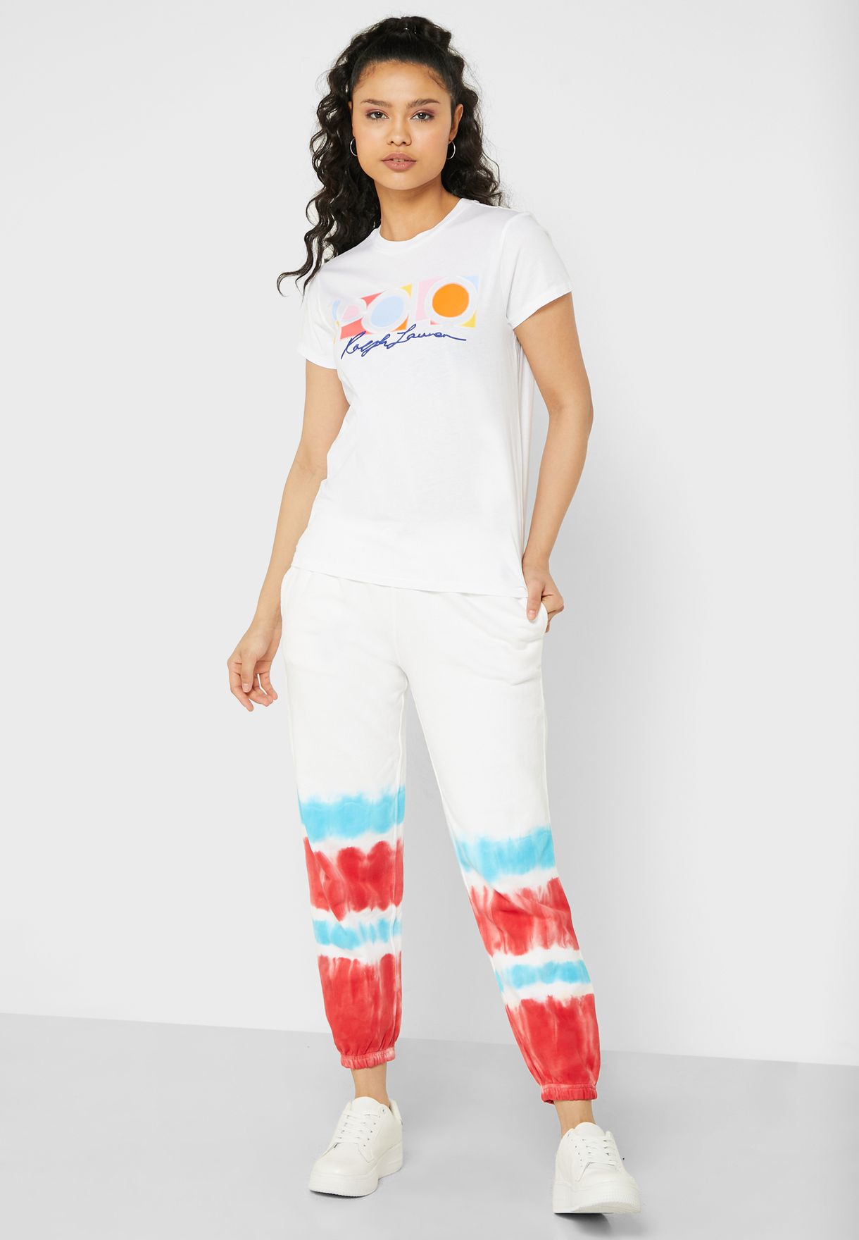 Multicolor Ralph Lauren High Waist Women's Sweatpants | 4126-CHVXF