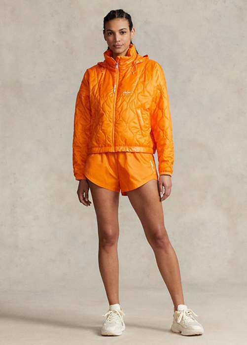 Orange Ralph Lauren Ripstop Packable Women's Jackets | 3907-EAZWY