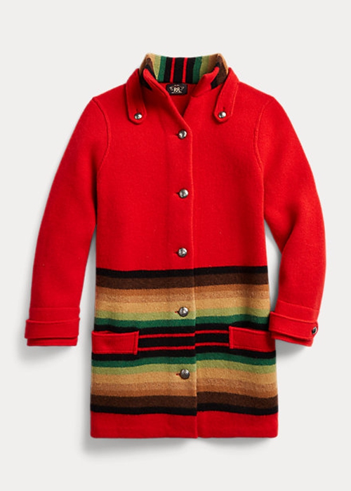 Red Ralph Lauren Wool Sweater Women's Coats | 4180-BQGND